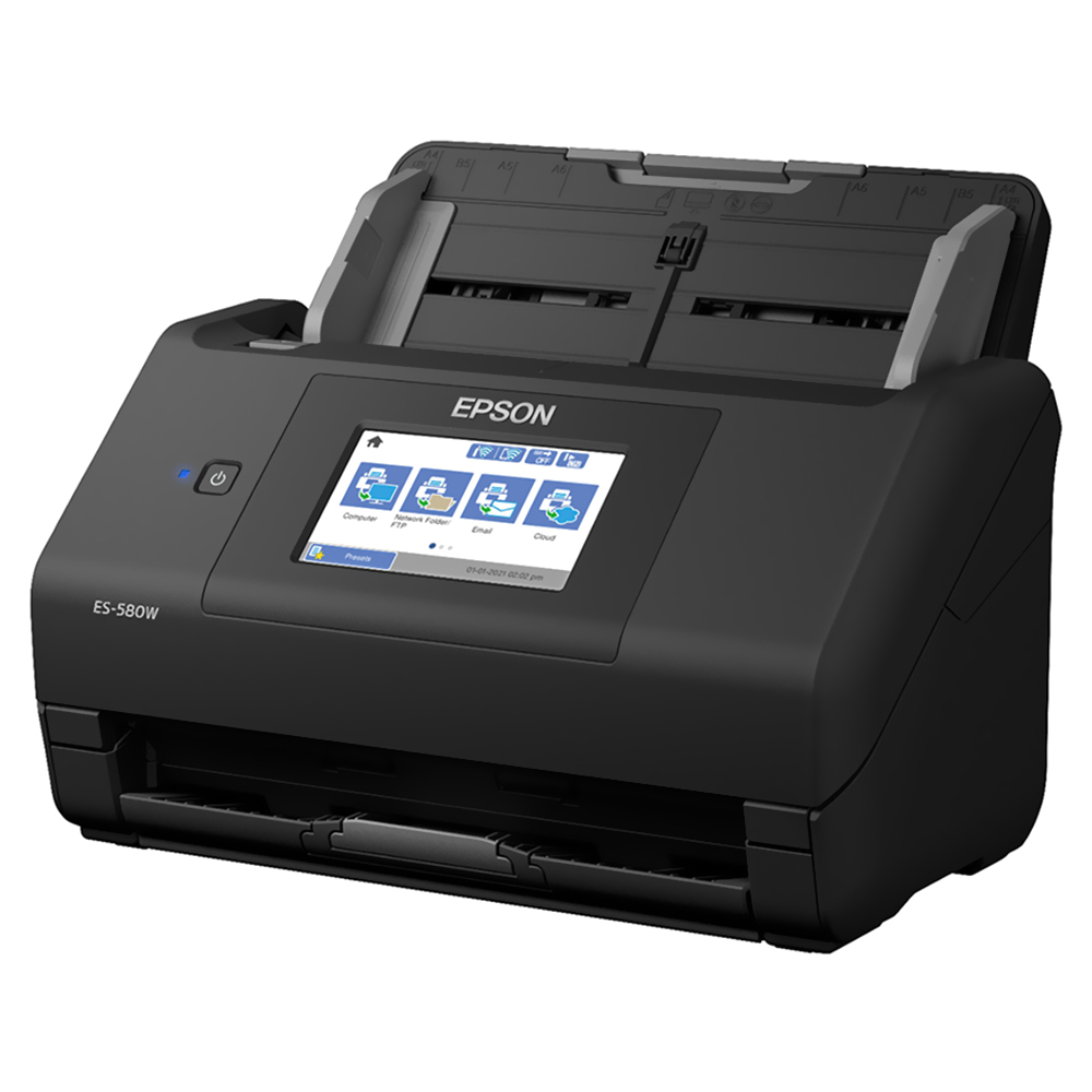 Scanner Epson Workforce ES-580W Wireless Color - Preto