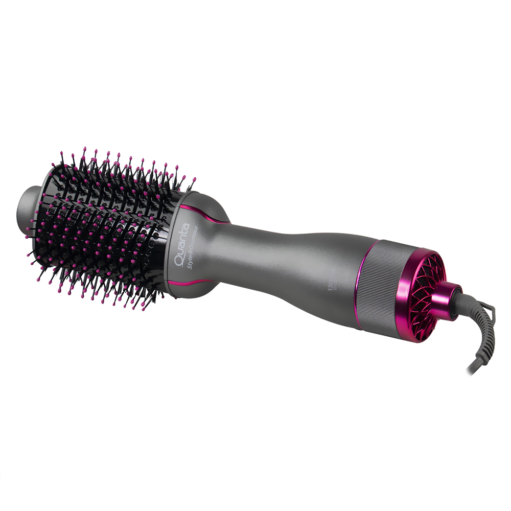 Escova Secadora Quanta QTES6000N / Bivolt - Cinza + Secador de Cabelo Krab KBSC12