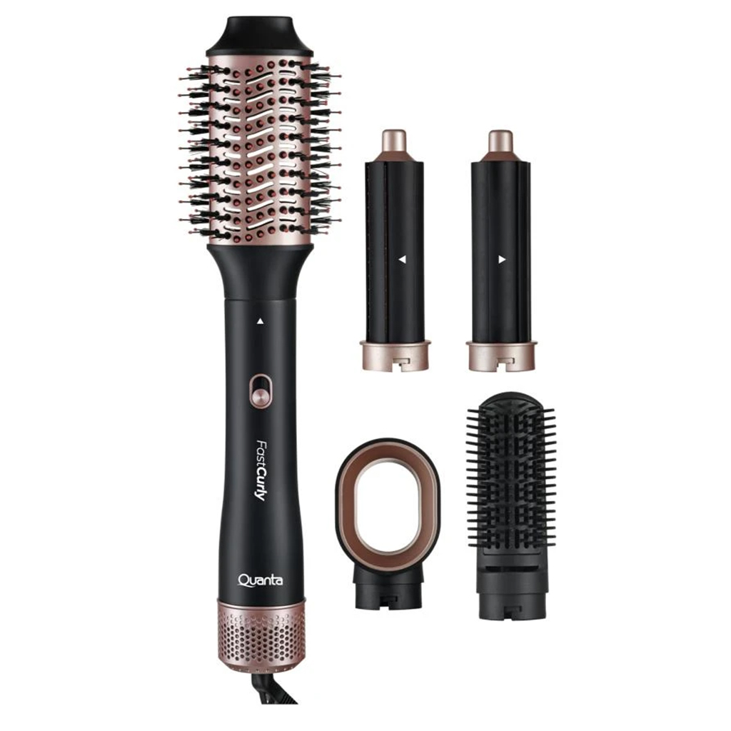 Escova Secadora Quanta QTKCS9000 Kit / 110V - Preto (5 em 1)