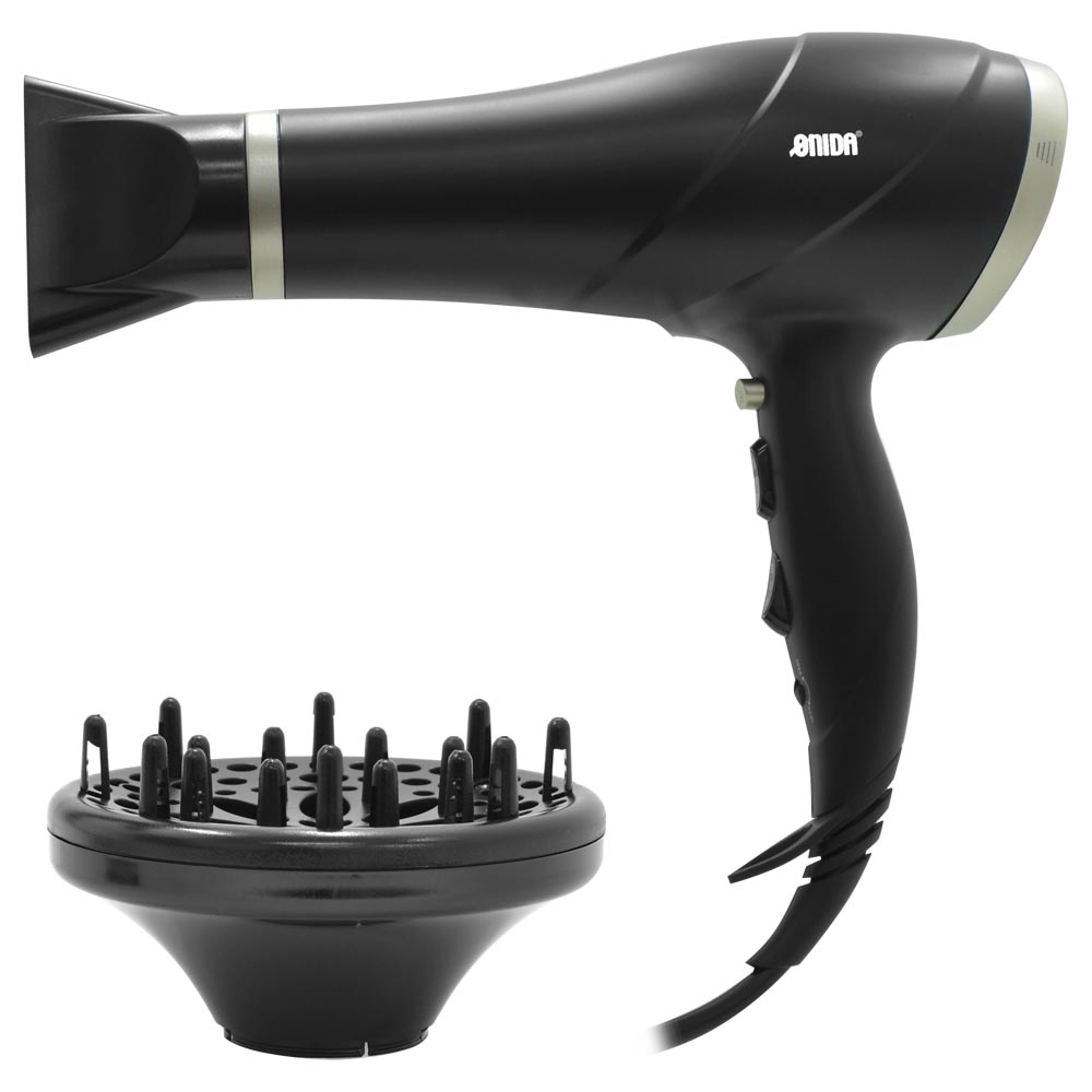 Secador de Cabelo Onida ON-091 Super Turbo Profissional 5500W / Bivolt - Preto / Dourado