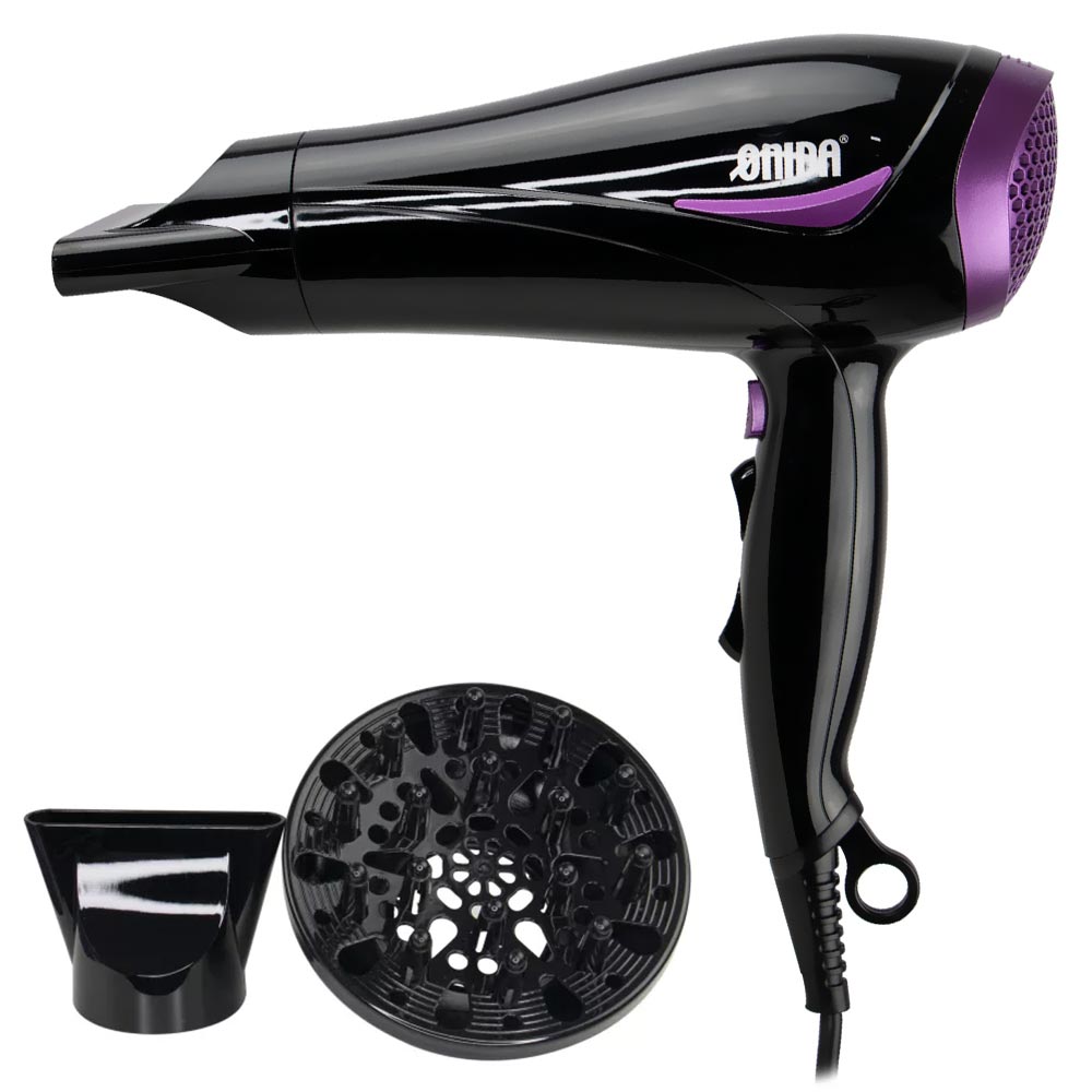 Secador de Cabelo Onida ON-093 Profissional 5500W / Bivolt - Preto / Roxo