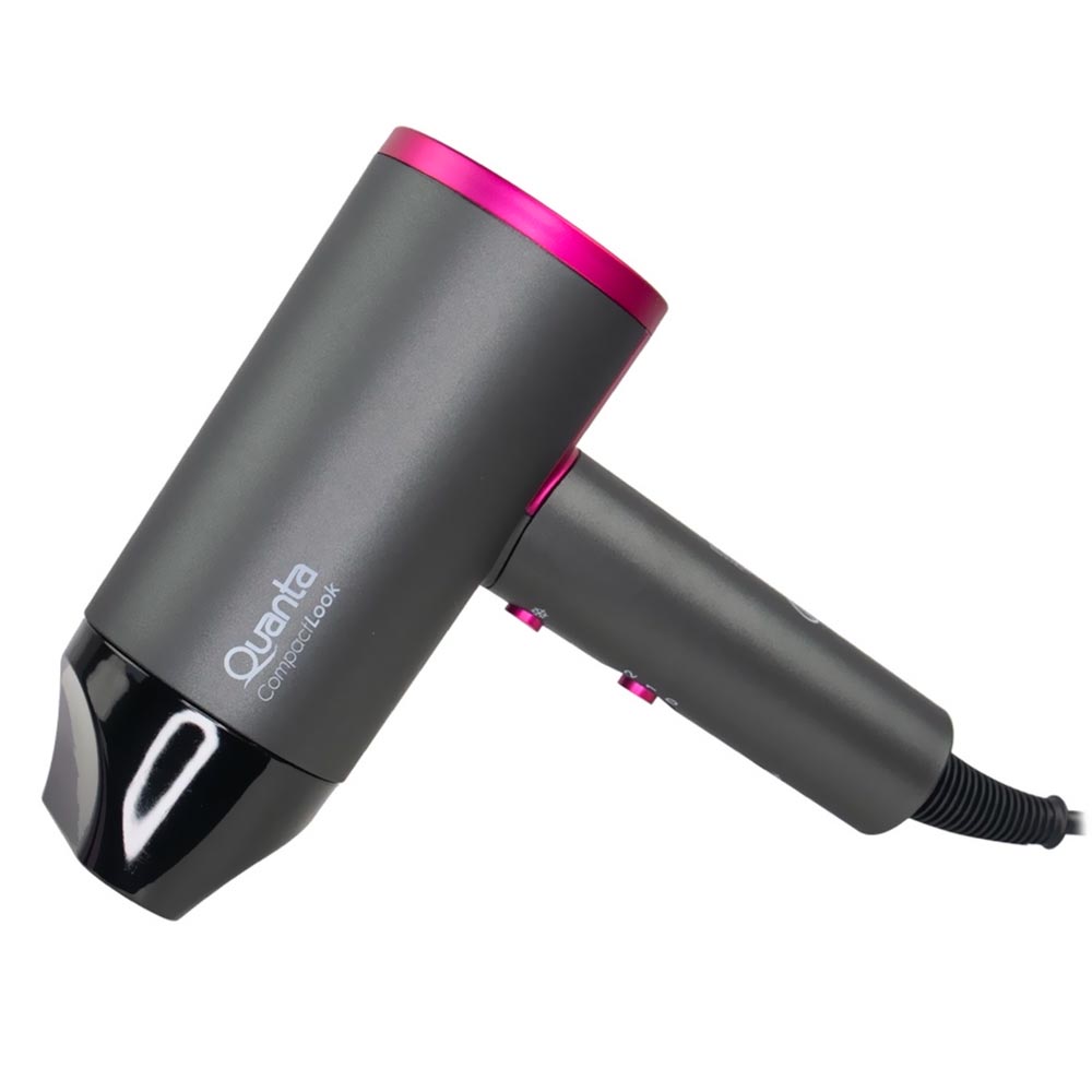 Secador de Cabelo Quanta QTSCP20 2000W / Bivolt - Cinza / Rosa