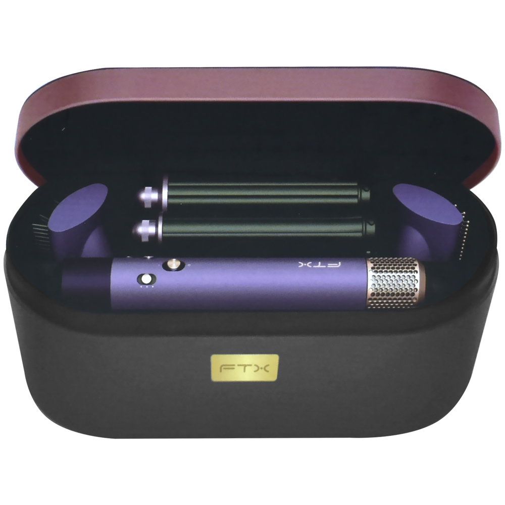 Secador Modelador de Cabelo FTX HS2-601 Multi Styler / 220V - Cinza / Roxo