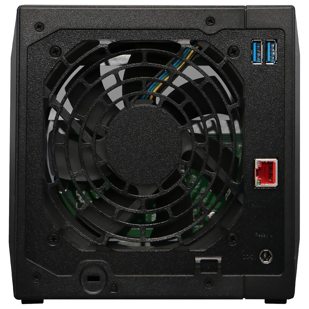 Servidor Nas Storage Asustor Drivestor 4 Pro AS3304T Realtek RTD1296 de 1.4GHz / 2GB de RAM / 4 Baias / USB 3.2 / LAN - Preto