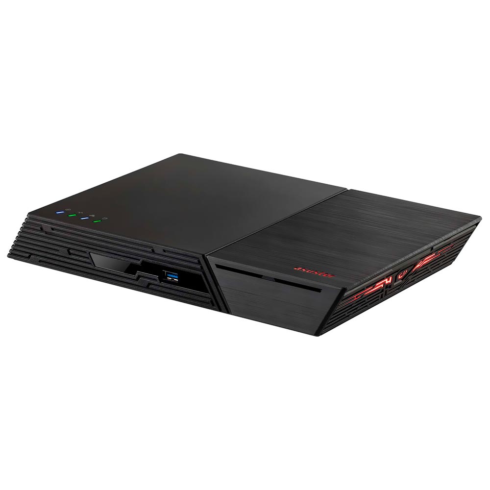 Servidor Nas Storage Asustor FS6706T Intel Celeron de 2.0GHz / 4GB de RAM / 6 Baias / USB 3.2 / LAN - Preto