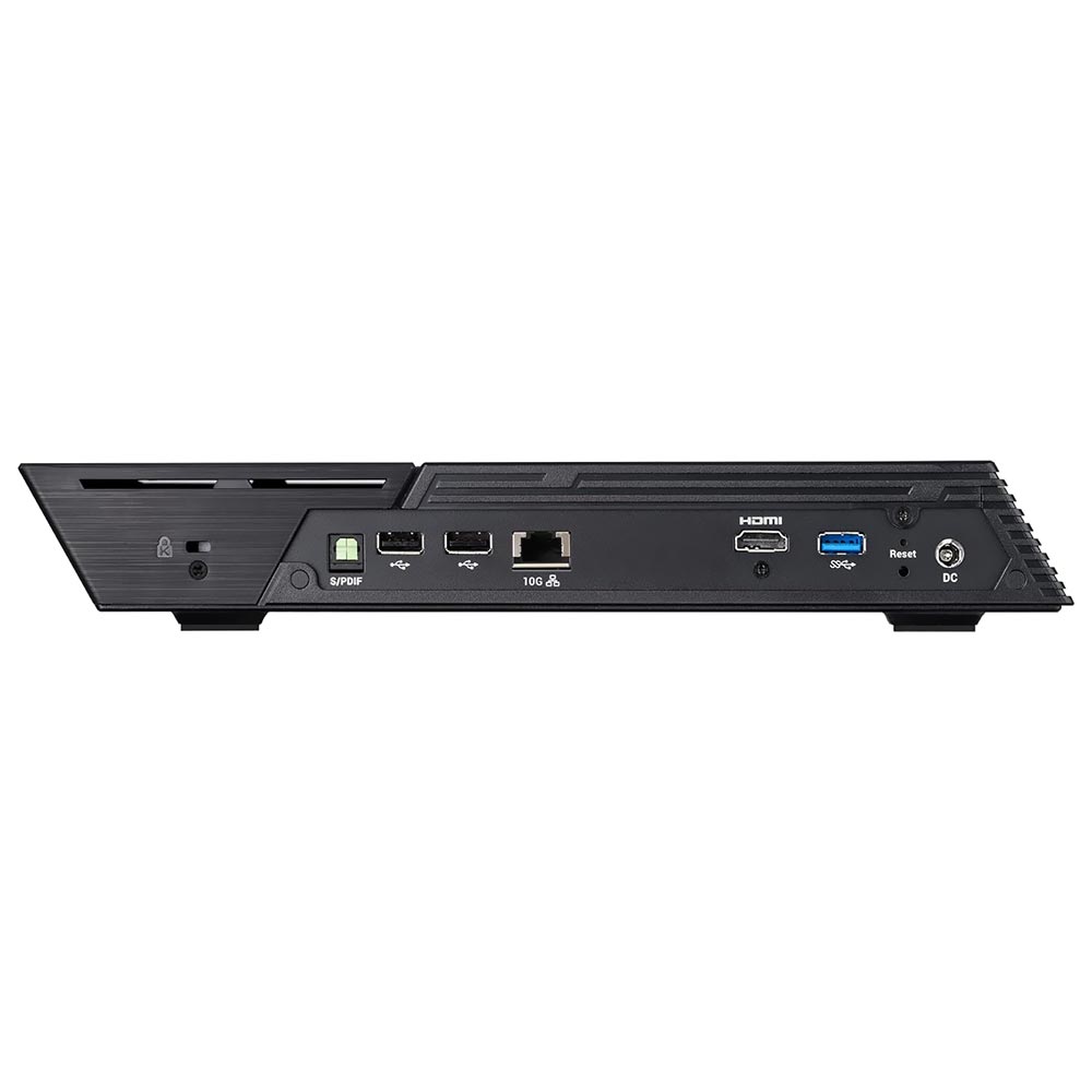 Servidor Nas Storage Asustor FS6712X Intel Celeron N5105 de 2.0GHz / 4GB de RAM / 12 Baias / USB 3.2 / LAN - Preto