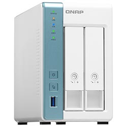 Servidor Nas Storage QNAP TS-231P3 AnnapurnaLabs AL314 de 1.7GHz / 4GB de RAM / 2 Baias / USB / LAN - Branco