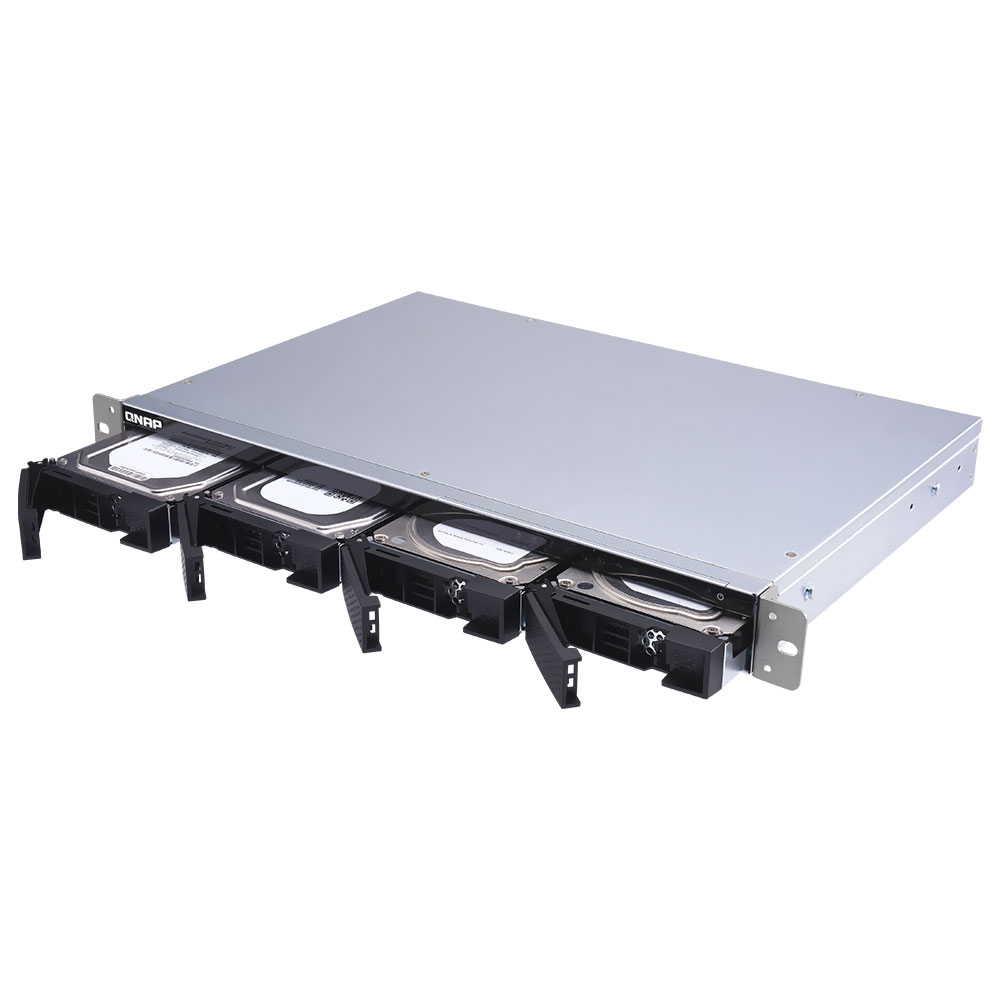 Servidor Nas Storage QNAP TS-431XEU-2G AnnapurnaLabs AL314 de 1.7GHz / 2GB de RAM / 4 Baias / USB / LAN - Prata