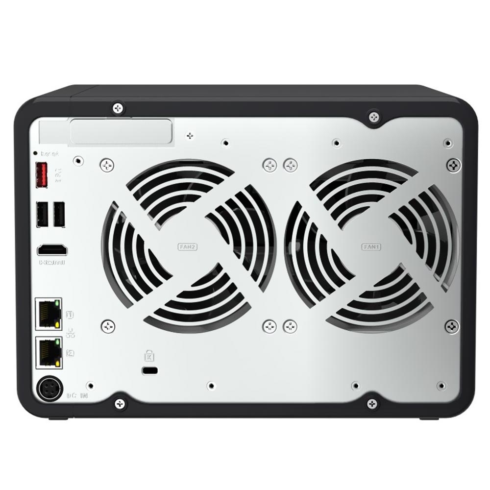 Servidor Nas Storage QNAP TS-664 Intel Celeron N5095 de 2.9GHz / 8GB de RAM / 6 Baias / USB / GLAN - Preto