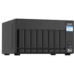 Servidor Nas Storage QNAP TS-832PX-4G-US ARM Cortex-A57 de 1.7GHz / 4GB de RAM / 8 Baias / USB / LAN - Preto