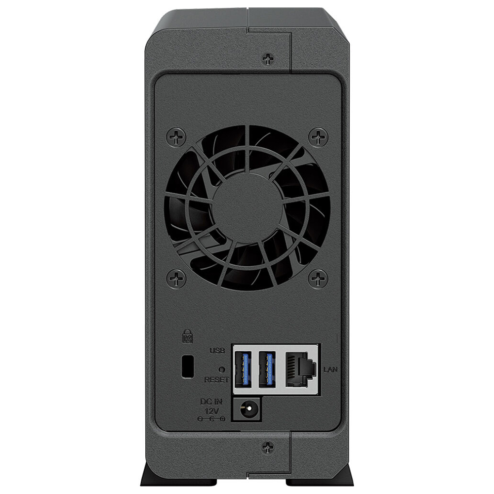 Servidor Nas Storage Synology DiskStation DS124 Realtek RTD1619B de 1.7GHz / 1GB de RAM / 1 Baia / USB 3.2 / LAN