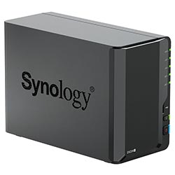 Servidor Nas Storage Synology DiskStation DS224+ Intel Celeron J4125 de 2.0GHz / 2 Baias / USB / LAN - Preto