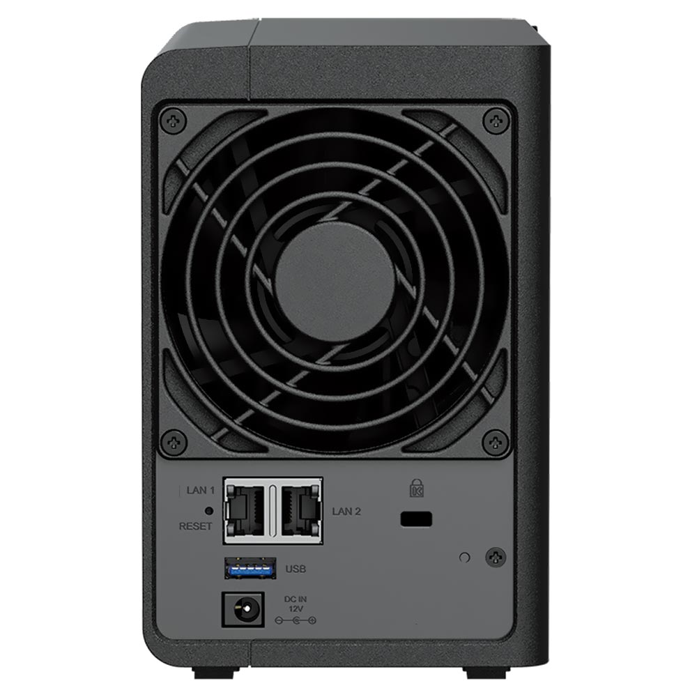 Servidor Nas Storage Synology DiskStation DS224+ Intel Celeron J4125 de 2.0GHz / 2 Baias / USB / LAN - Preto