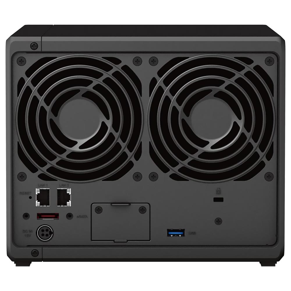 Servidor Nas Storage Synology DiskStation DS923+ AMD Ryzen R1600 de 2.6GHz / 4GB de RAM / 4 Baias / USB / LAN - Preto