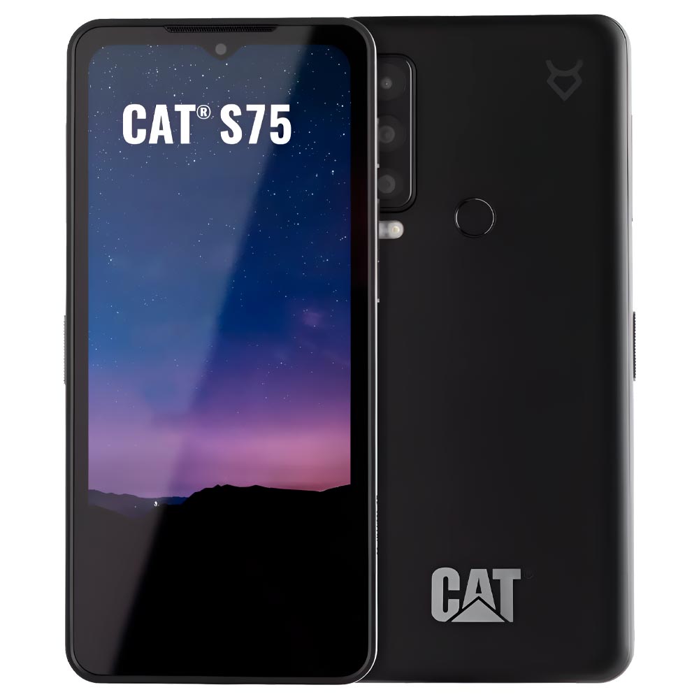 Celular Caterpillar S75 BM1S1B 6GB de RAM / 128GB / Tela 6.6" / Dual Sim 5G - Preto