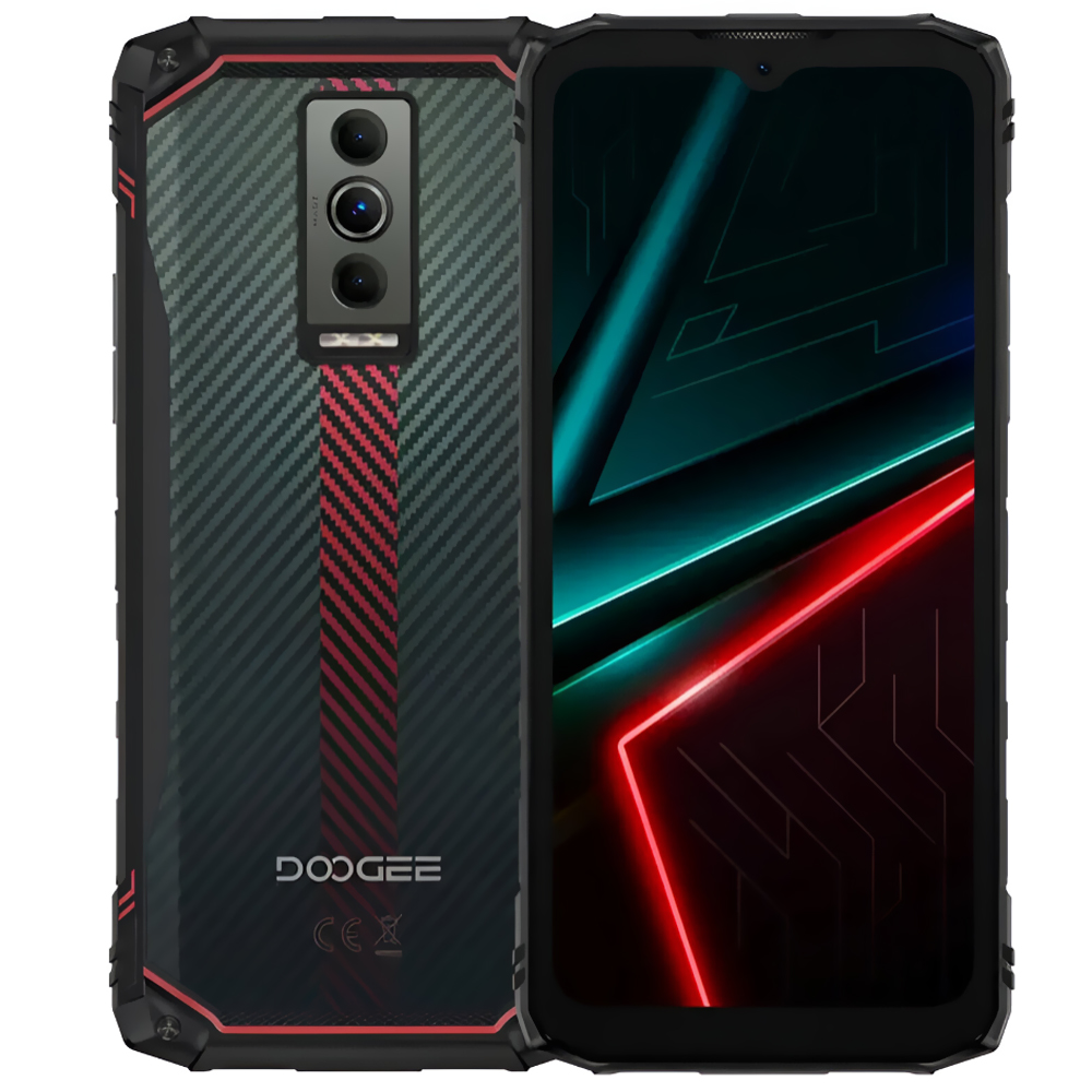 Celular Doogee Blade10 Energy 4GB de RAM / 128GB / Tela 6.56" / Dual Sim LTE - Midnight Vermelho (Global)