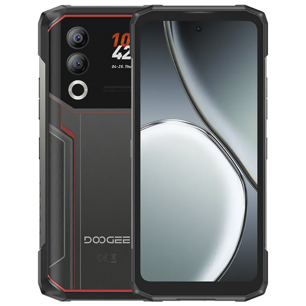Celular Doogee Blade20 Ultra 8GB de RAM / 512GB / Tela 6.6" / Dual Sim LTE - Obsidian Vermelho (Global)