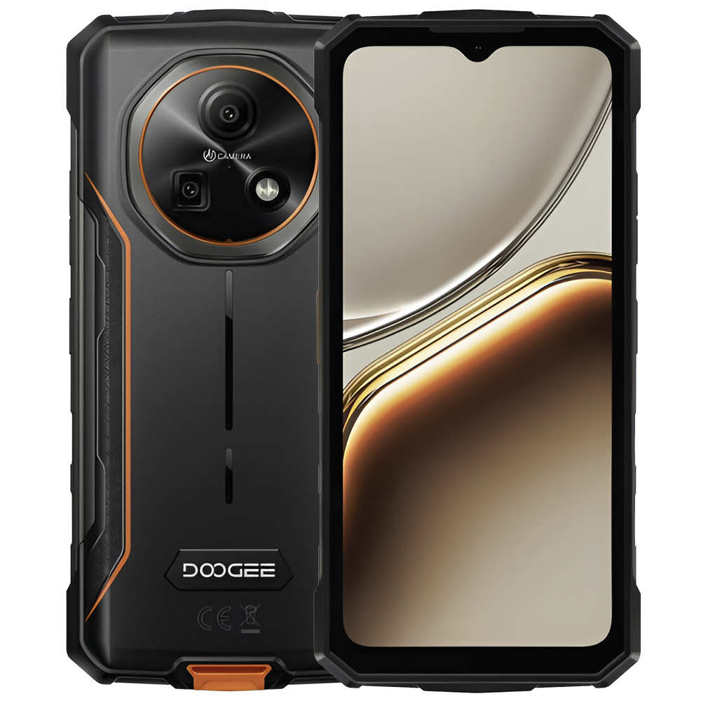 Celular Doogee Fire 7 4GB de RAM / 256GB / Tela 6.6" / Dual Sim LTE - Blade Laranja (Global)