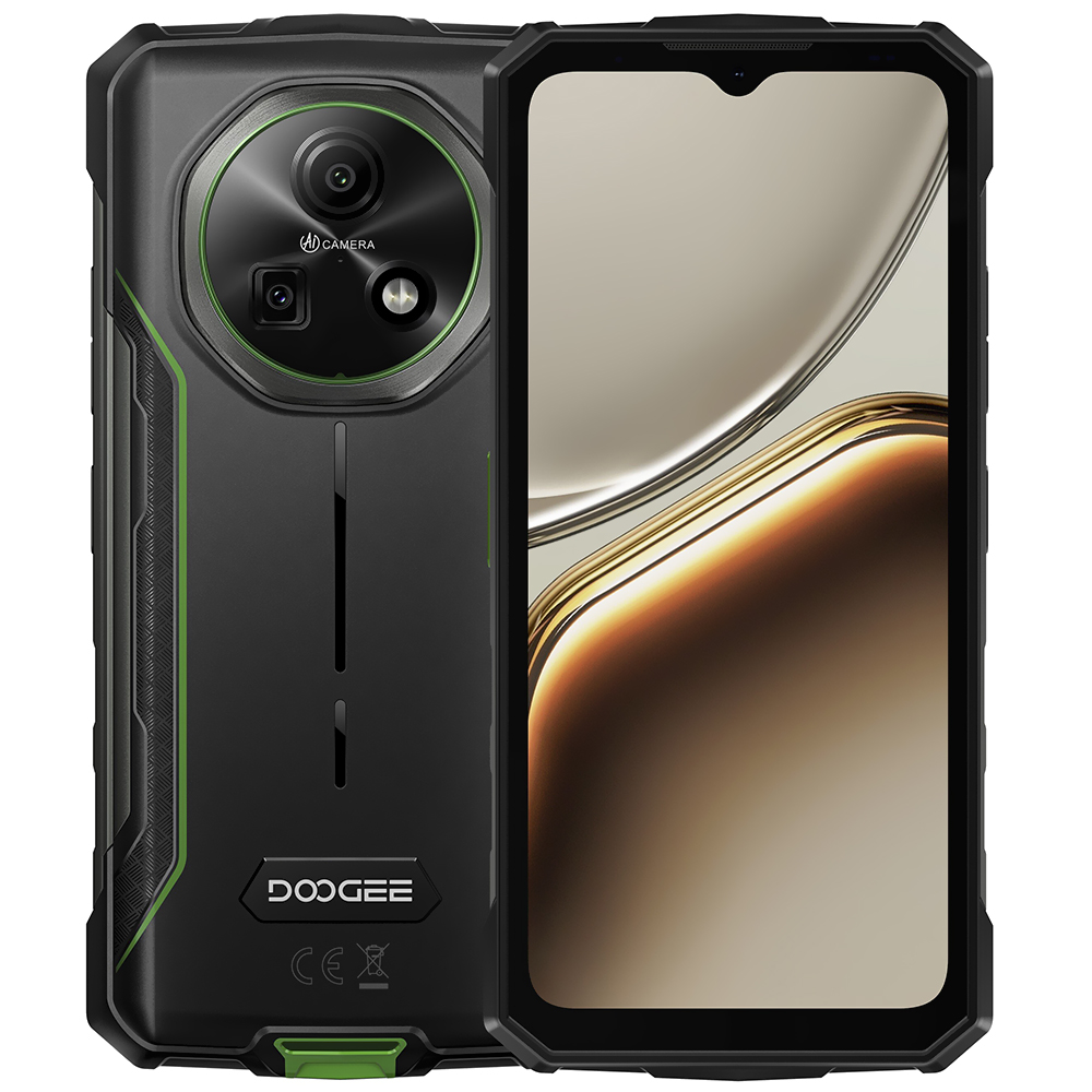 Celular Doogee Fire 7 4GB de RAM / 256GB / Tela 6.6" / Dual Sim LTE - Forest Verde (Global)