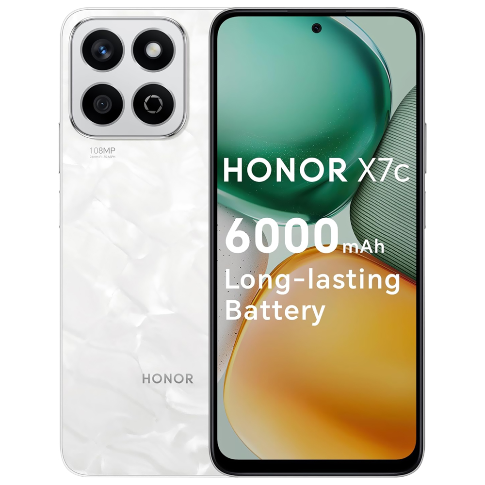 Celular Honor X7C ALT-LX2 8GB de RAM / 256GB / Tela 6.77" / Dual Sim LTE - Branco Lunar