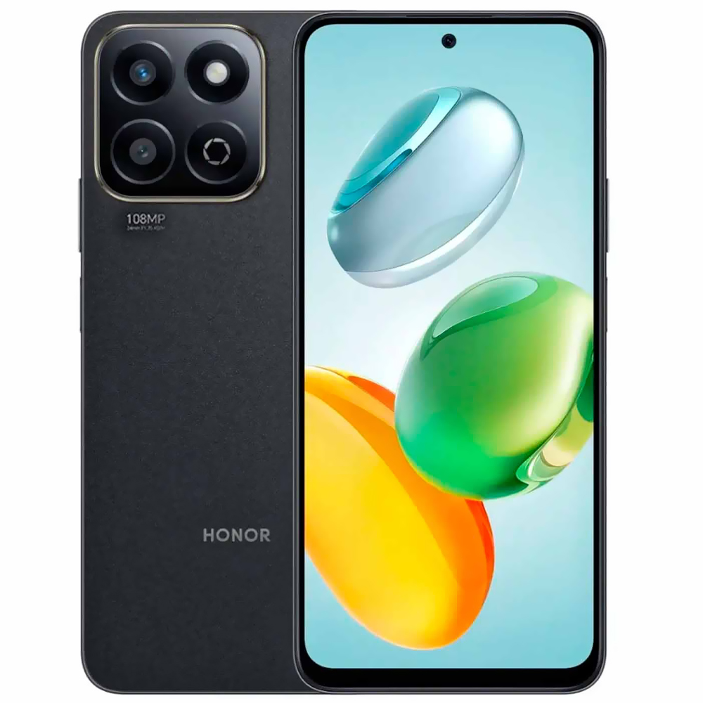 Celular Honor X7C ALT-LX2 8GB de RAM / 256GB / Tela 6.77" / Dual Sim LTE - Midnight Preto