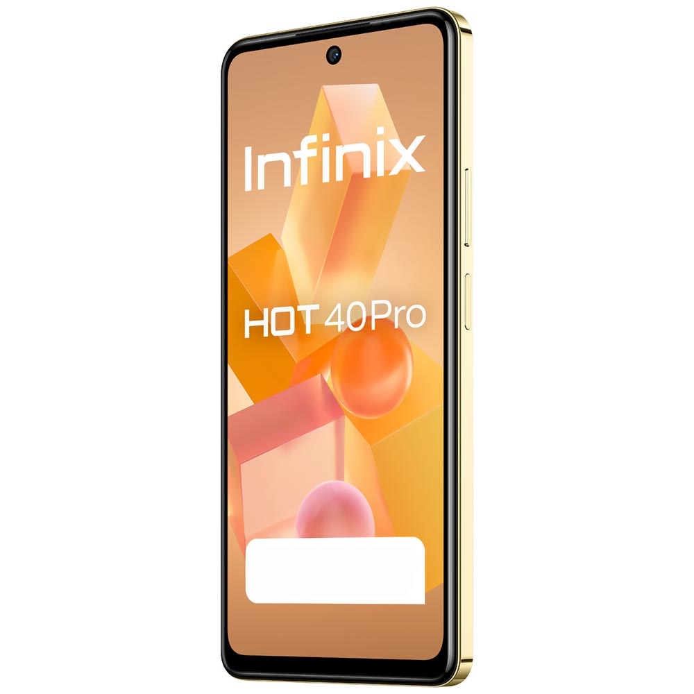 Celular Infinix Hot 40 Pro X6837 NFC 8GB de RAM / 256GB / Tela 6.78" / Dual Sim LTE - Horizon Dourado