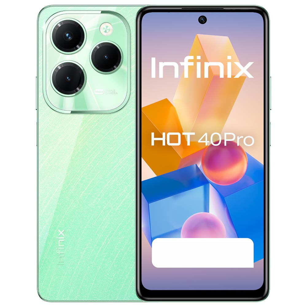 Celular Infinix Hot 40 Pro X6837 NFC 8GB de RAM / 256GB / Tela 6.78" / Dual Sim LTE - Starfall Verde