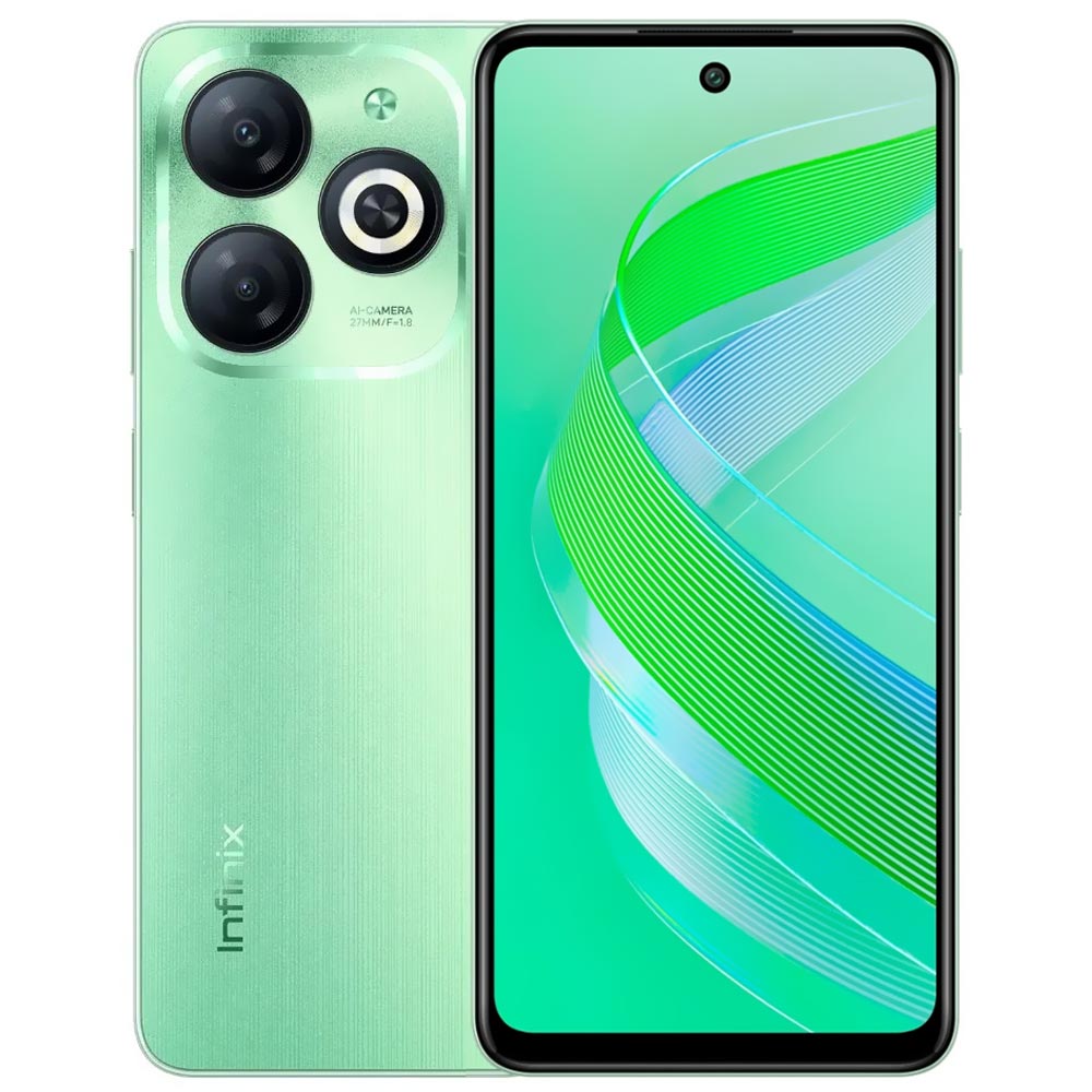 Celular Infinix Smart 8 X6525 4GB de RAM / 128GB / Tela 6.6" / Dual Sim LTE - Crystal Verde
