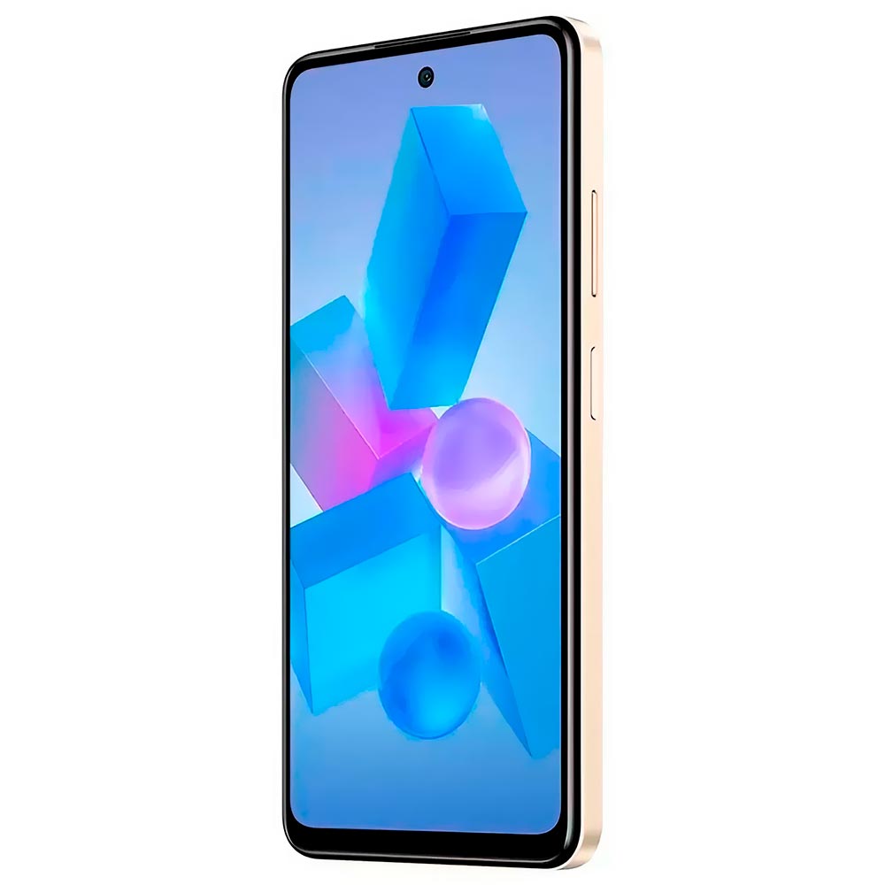 Celular Infinix Smart 8 X6525 4GB de RAM / 128GB / Tela 6.6" / Dual Sim LTE - Shiny Dourado