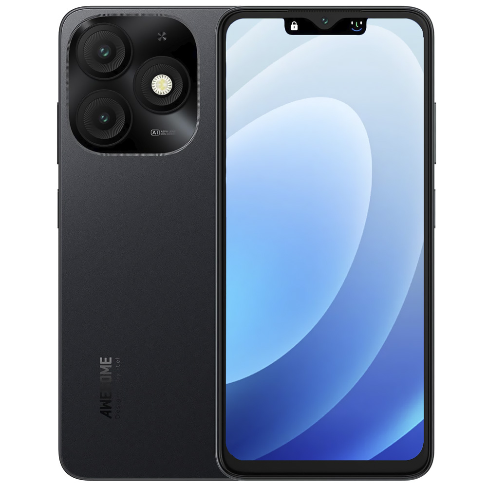 Celular Itel A50 A667LP 3GB de RAM / 64GB / Tela 6.6" / Dual Sim LTE - Misty Preto (Anatel)