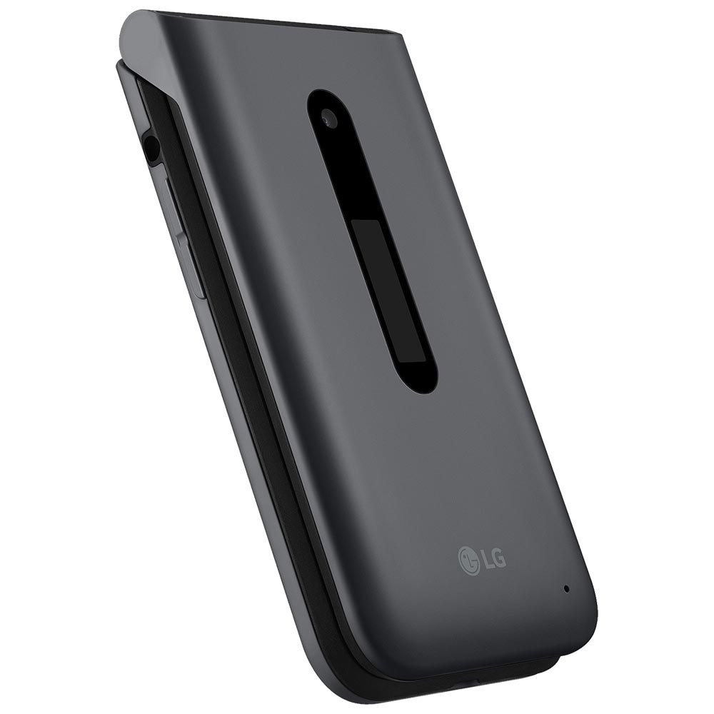 Celular LG Folder 2 LM-Y120S 1GB de RAM / 8GB / Tela 2.8" / Dual Sim LTE - Cinza