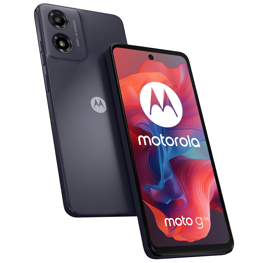 Celular Motorola G04 XT2421-3 4GB de RAM / 128GB / Tela 6.56" / Dual Sim LTE - Concord Preto