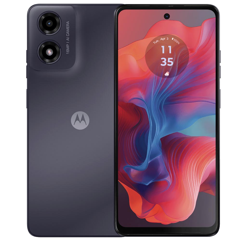 Celular Motorola G04 XT2421-3 4GB de RAM / 64GB / Tela 6.56" / Dual Sim LTE - Concord Preto