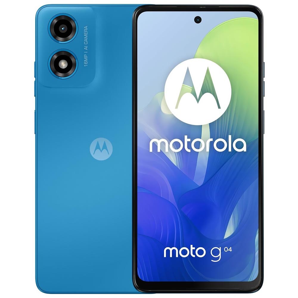 Celular Motorola G04 XT2421-3 8GB de RAM / 128GB / Tela 6.56" / Dual Sim LTE - Satin Azul