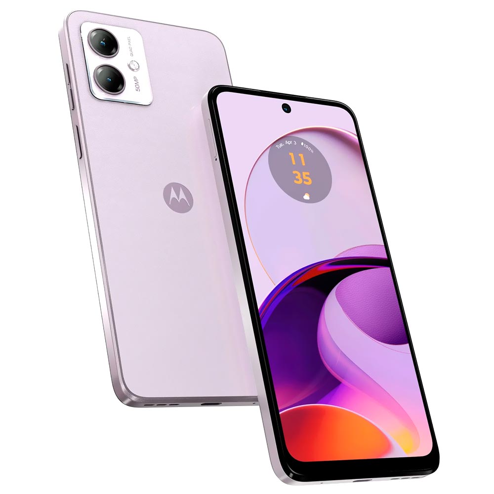 Celular Motorola G14 XT2341-3 8GB de RAM / 256GB / Tela 6.5" / Dual Sim LTE - Pale Roxo