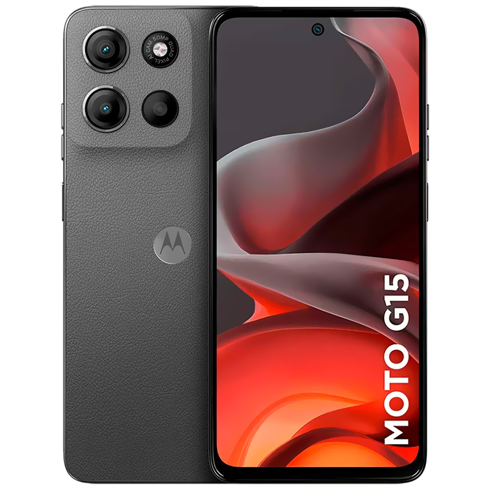Celular Motorola G15 XT2521-2 4GB de RAM / 256GB / Tela 6.72" / Dual Sim LTE - Cinza