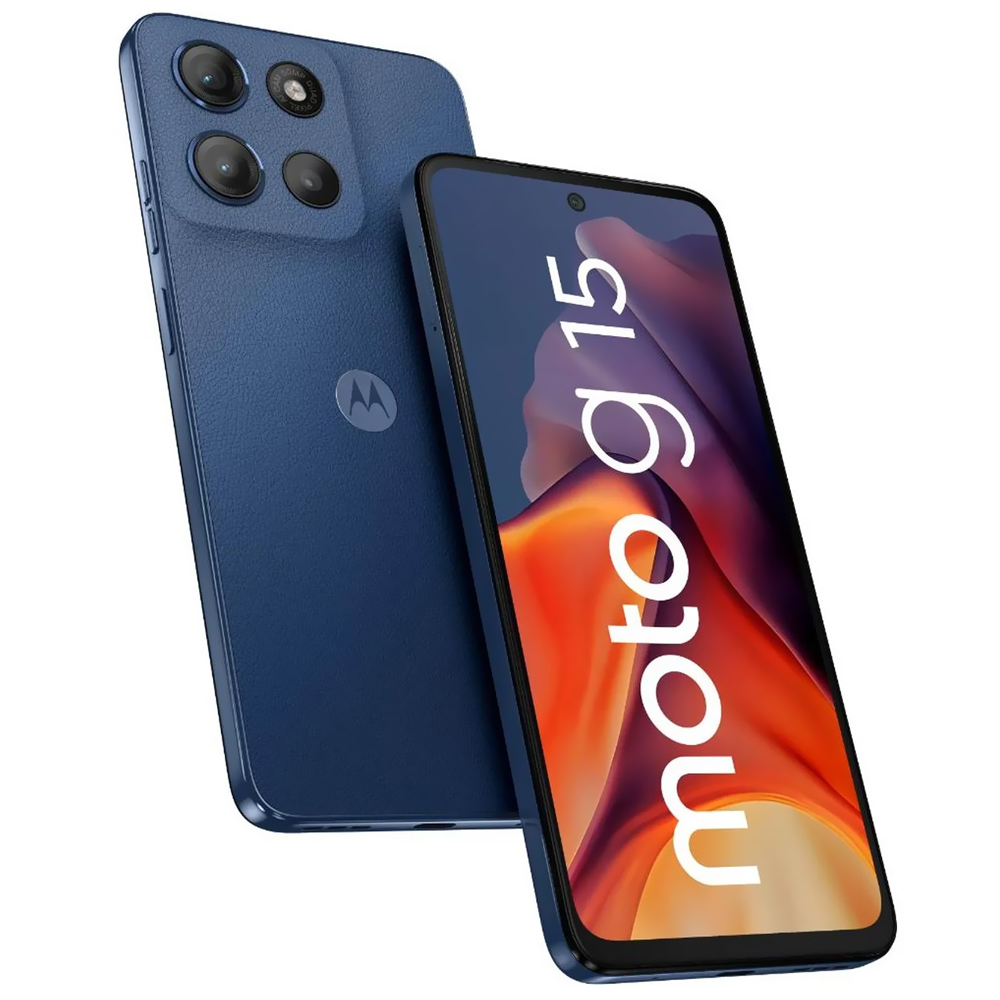 Celular Motorola G15 XT2521-3 4GB de RAM / 128GB / Tela 6.72" / Dual Sim LTE - Sea Azul
