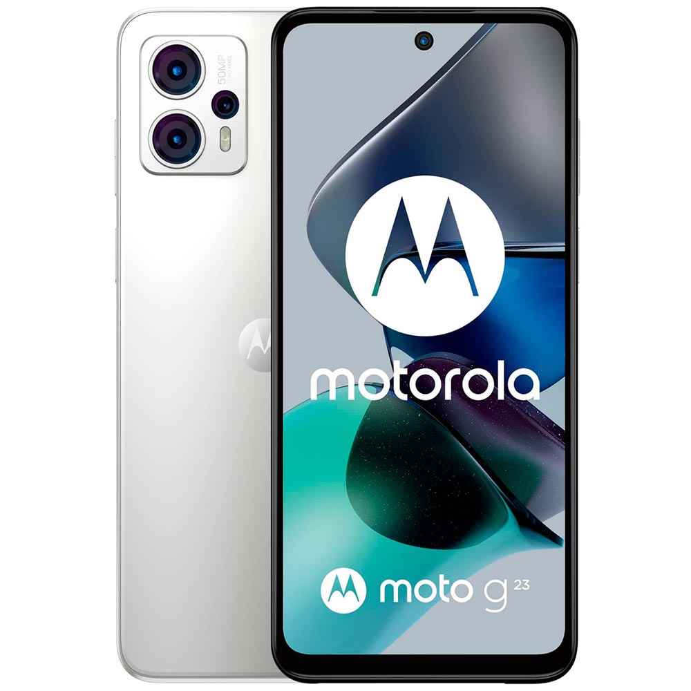 Celular Motorola G23 XT2333-1 4GB de RAM / 128GB / Tela 6.5" / Dual Sim LTE - Branco