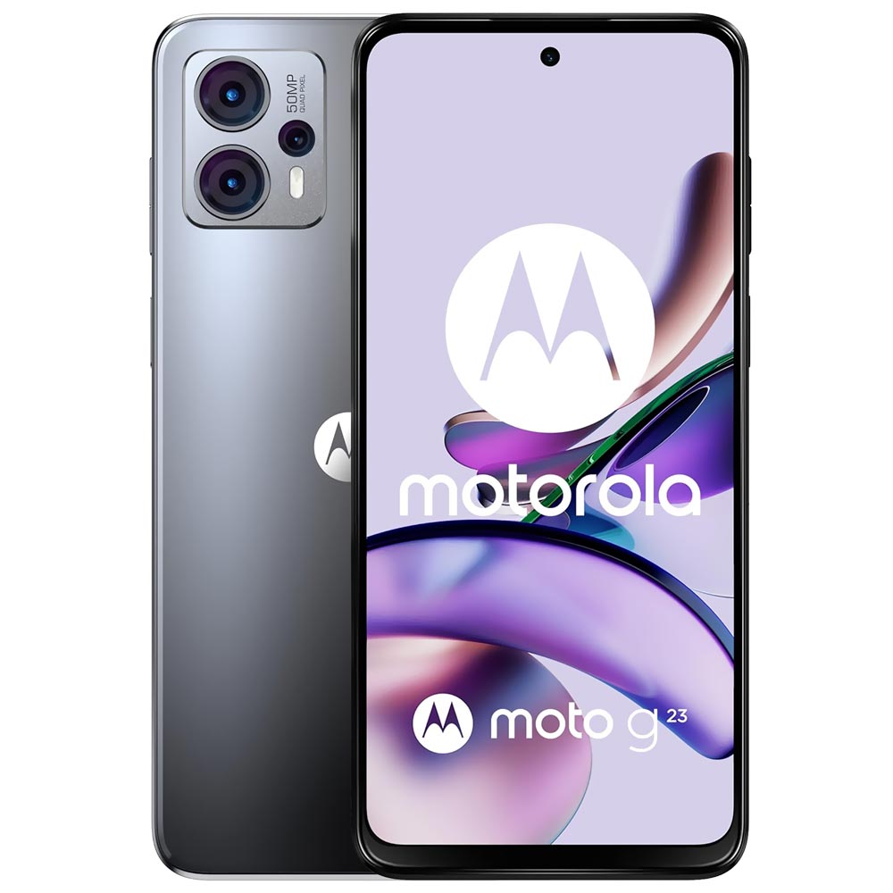 Celular Motorola G23 XT2333-3 8GB de RAM / 128GB / Tela 6.5" / Dual Sim LTE - Matte Charcoal