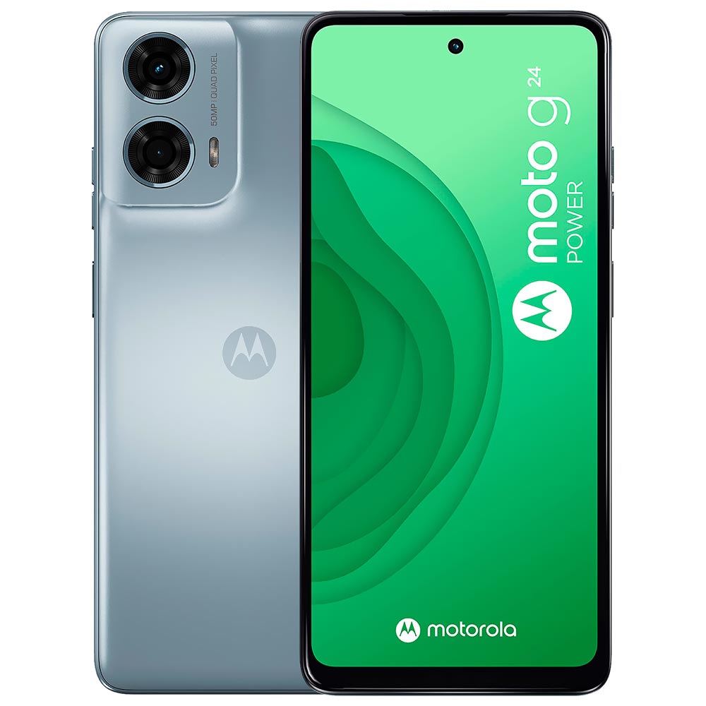 Celular Motorola G24 Power XT2425-3 8GB de RAM / 256GB / Tela 6.56" / Dual Sim LTE - Glacier Azul