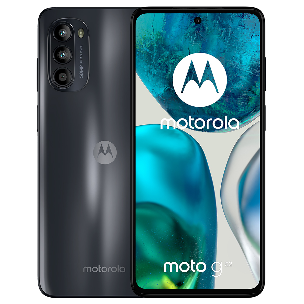 Celular Motorola G52 XT2221-1 4GB de RAM / 128GB / Tela 6.6" / Dual Sim LTE - Charcoal Cinza