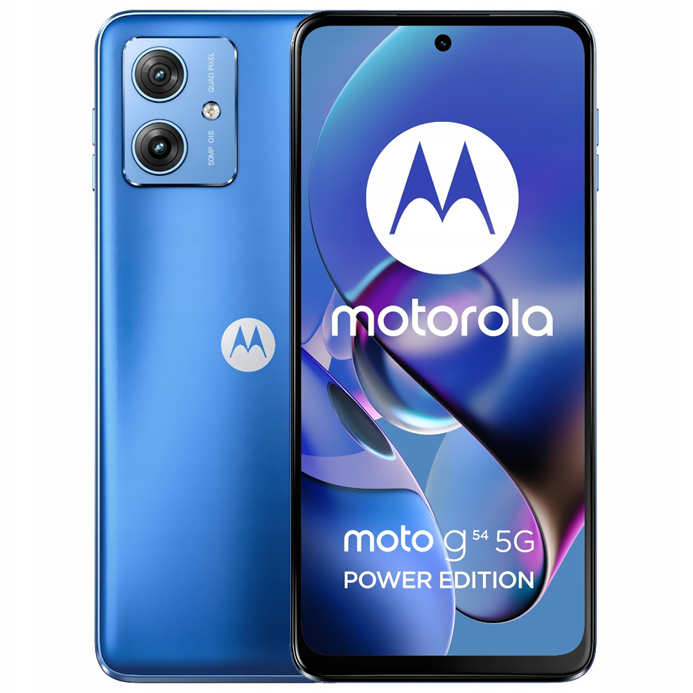 Celular Motorola G54 5G XT2343-6 12GB de RAM / 256GB / Tela 6.5" / Dual Sim - Pearl Azul