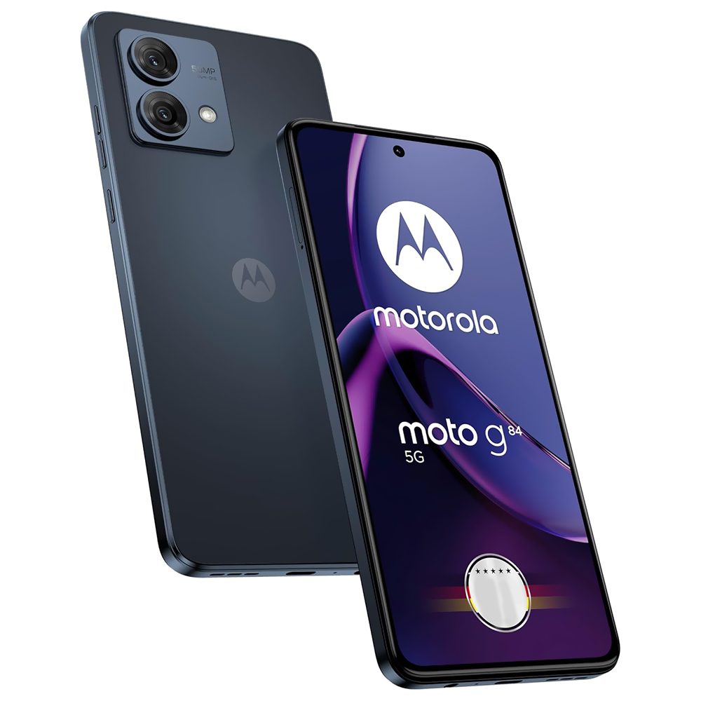 Celular Motorola G84 5G XT2347-2 8GB de RAM / 256GB / Tela 6.5" / Dual Sim 5G - Midnight Azul