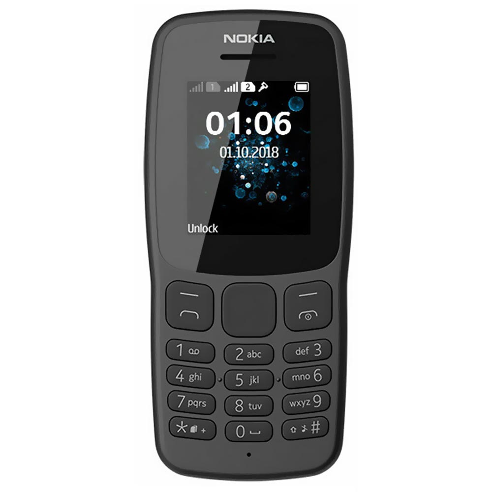 Celular Nokia 106 TA-1114 Tela 1.8" / Dual Sim - Dark Cinza