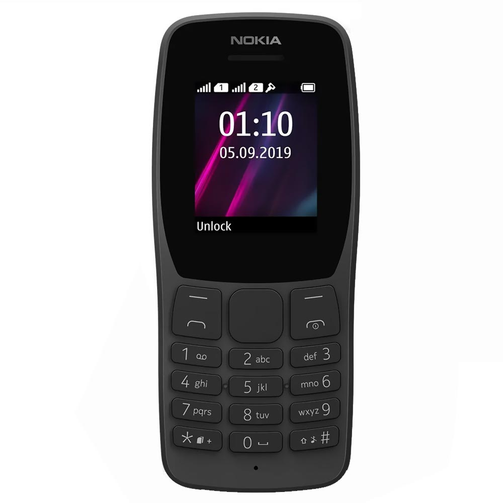 Celular Nokia 110 TA-1319 Tela 1.77" / Dual Sim - Preto  