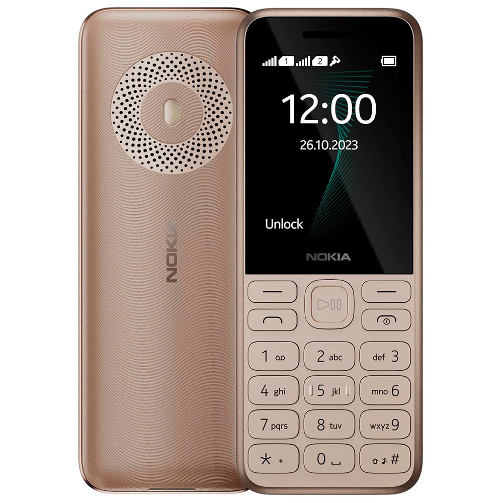 Celular Nokia 130 TA-1576 Tela 2.4" / Dual Sim - Dourado