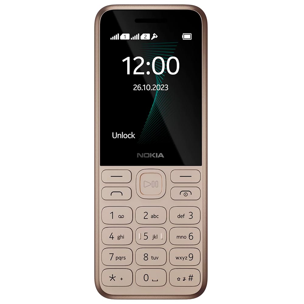 Celular Nokia 130 TA-1576 Tela 2.4" / Dual Sim - Dourado