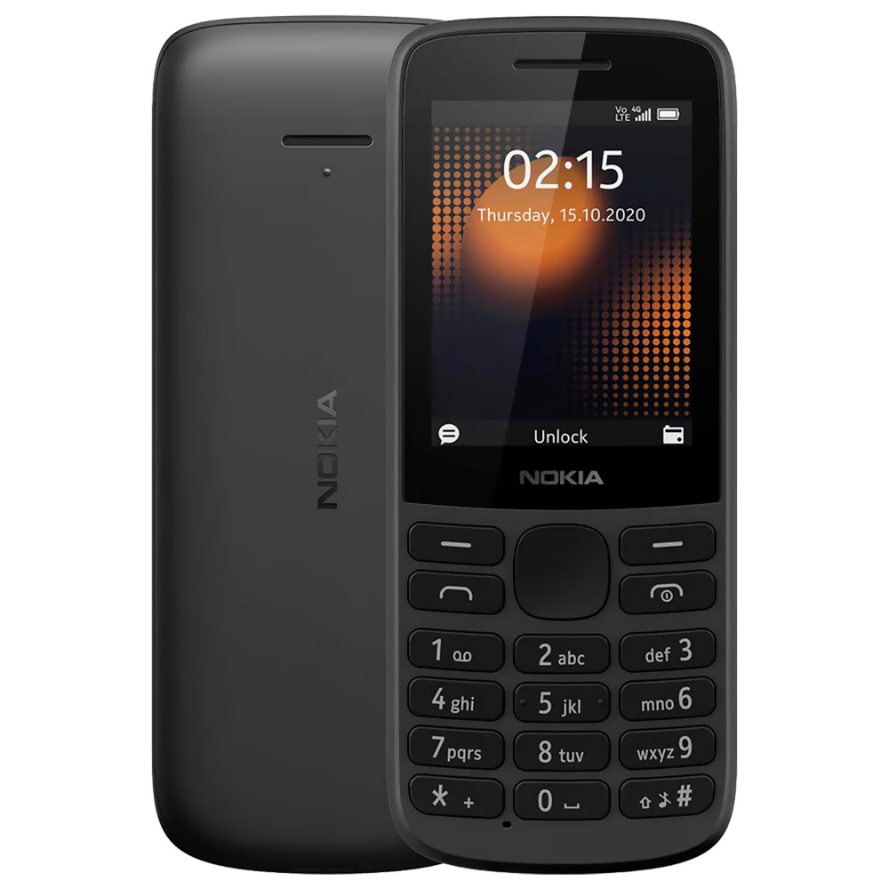Celular Nokia 215 4G TA-1284 Tela 2.4" / Dual Sim - Preto