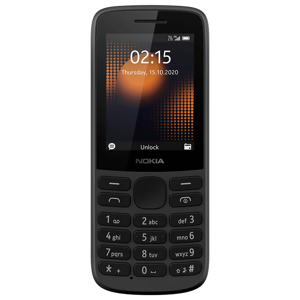 Celular Nokia 215 4G TA-1284 Tela 2.4" / Dual Sim - Preto
