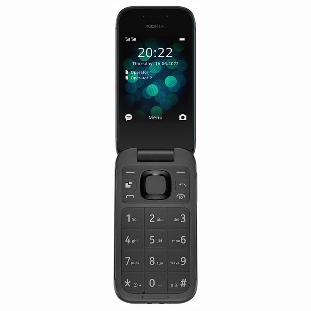 Celular Nokia 2660 Flip TA-1474 Tela 2.8" / Dual Sim - Preto